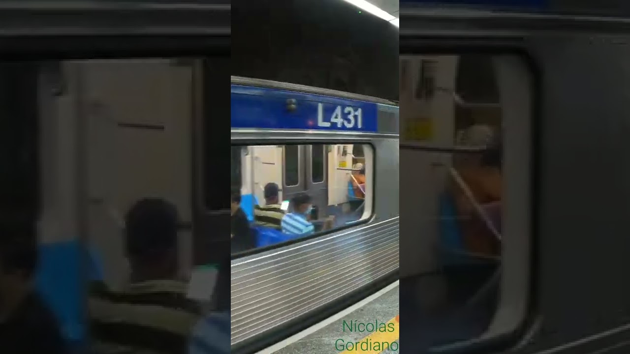 Metr&ocirc; SP - L43 saindo da esta&ccedil;&atilde;o Ana Rosa