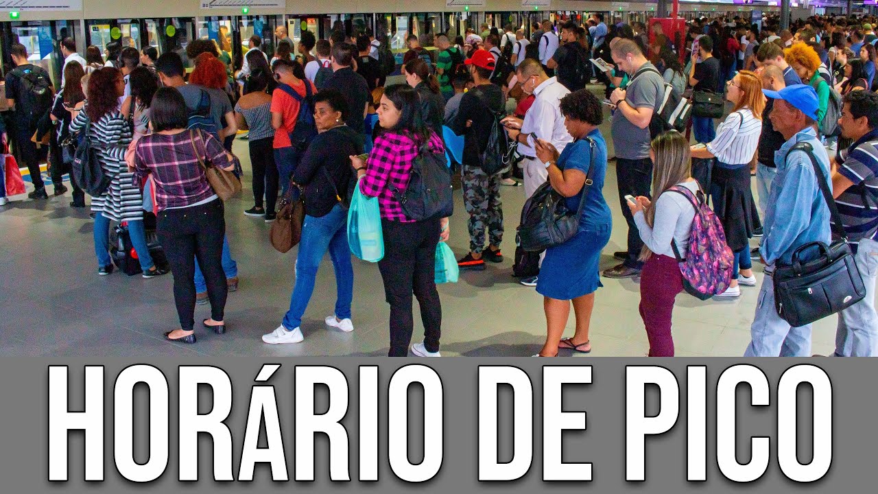 Linha 15 - Prata do Metrô (Monotrilho) no Horário de Pico