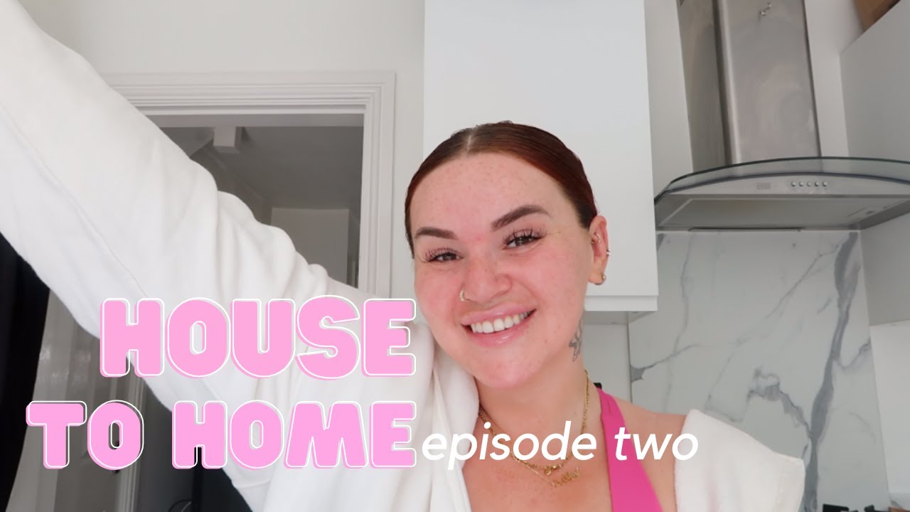 HOUSE TO HOME EPISODE TWO: BATHROOM TRANSFORMATION 🛁 | SophieLizBrad
