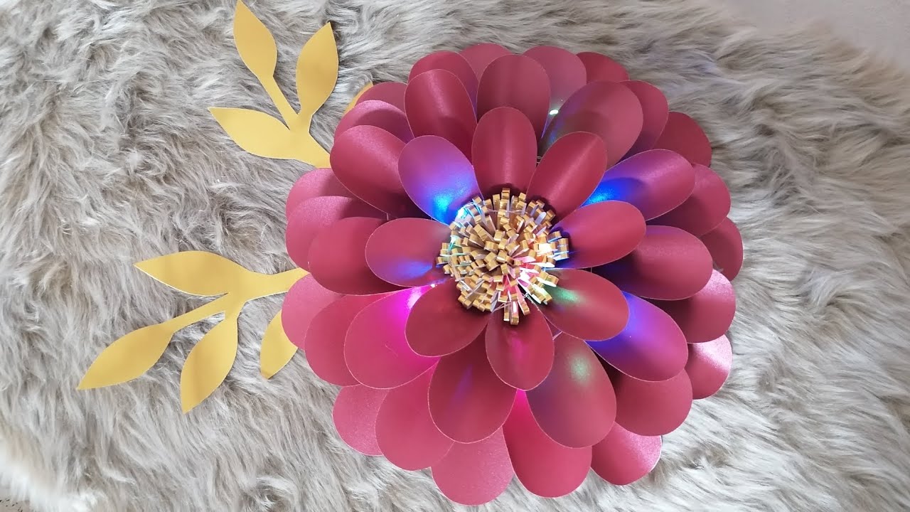 صنع وردة بشكل جميل #من ورق الكرتون المقوى ♥️Beautifully made rose from cardboard