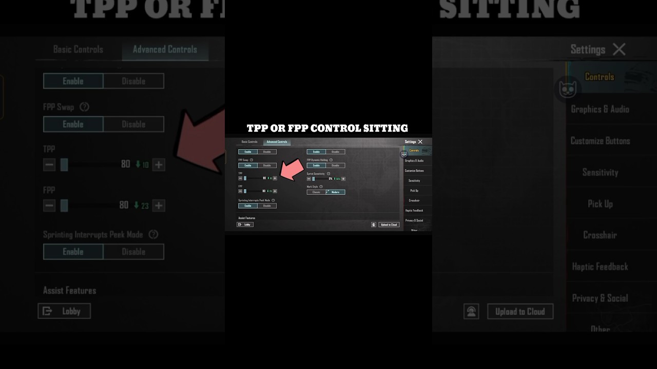 Pubg TPP Or FPP Control Settings 🤔 Bgmi FPP Or TPP Control Settings #shorts #pubg #bgmi #viralvideo