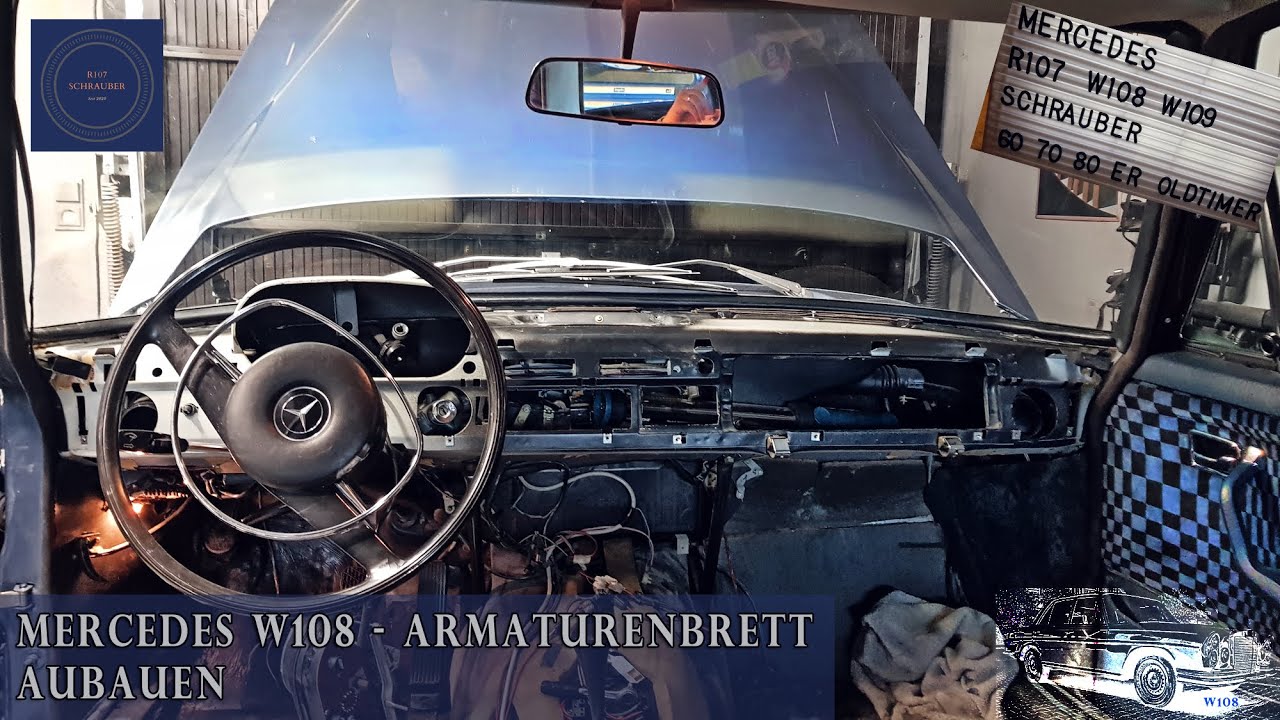 Mercedes W108 - Armaturenbrett ausbauen - 280 SE