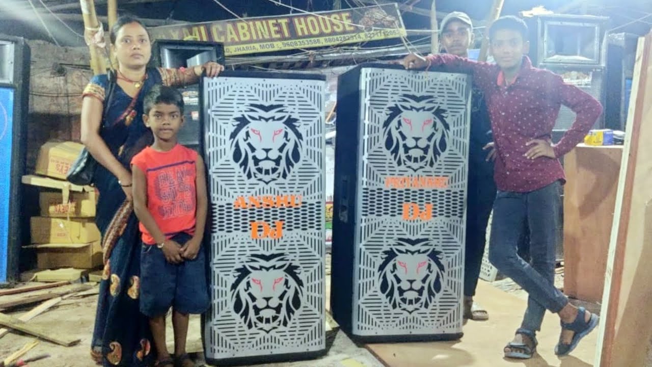 New 2/15 + HF 701 machine with खतरनाक Sound testing | Laxmi Cabinet jharia dhanbad | dj army setup