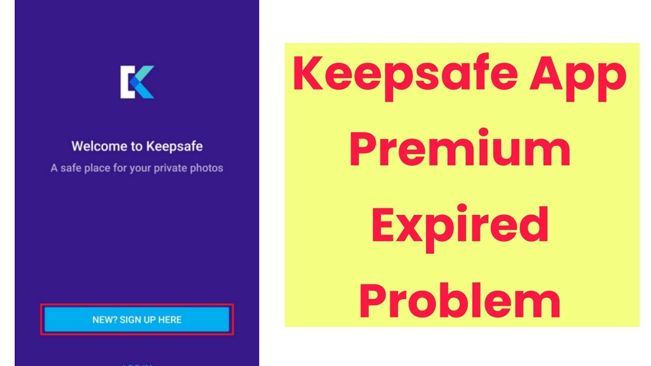 keepsafe app premium expired problem solve