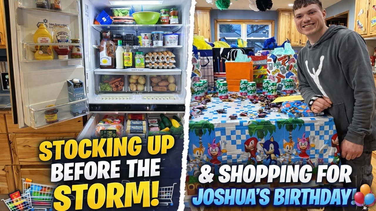 Snowstorm Grocery Haul & Birthday Shopping for Josh — We Had to Grab EVERYTHING Before the Storm!