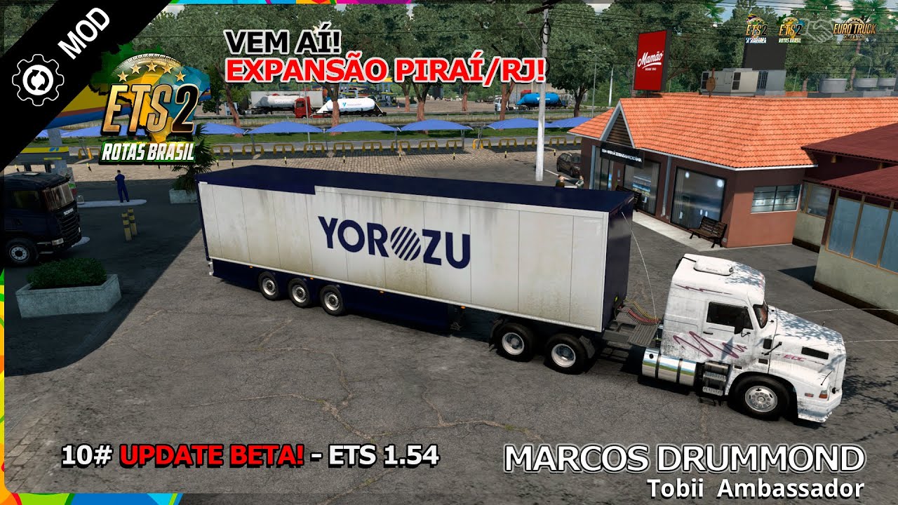 ETS 2 MAPA ROTAS BRASIL - NOVO BETA!!! Expansão Município de Piraí - Explorando a Nova Expansão!