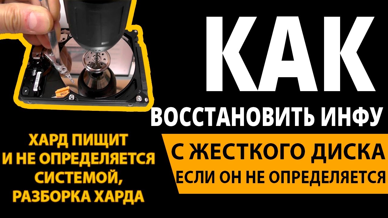 Щелкает и пищит жесткий диск, восстановливаем данные,HDD не определяется