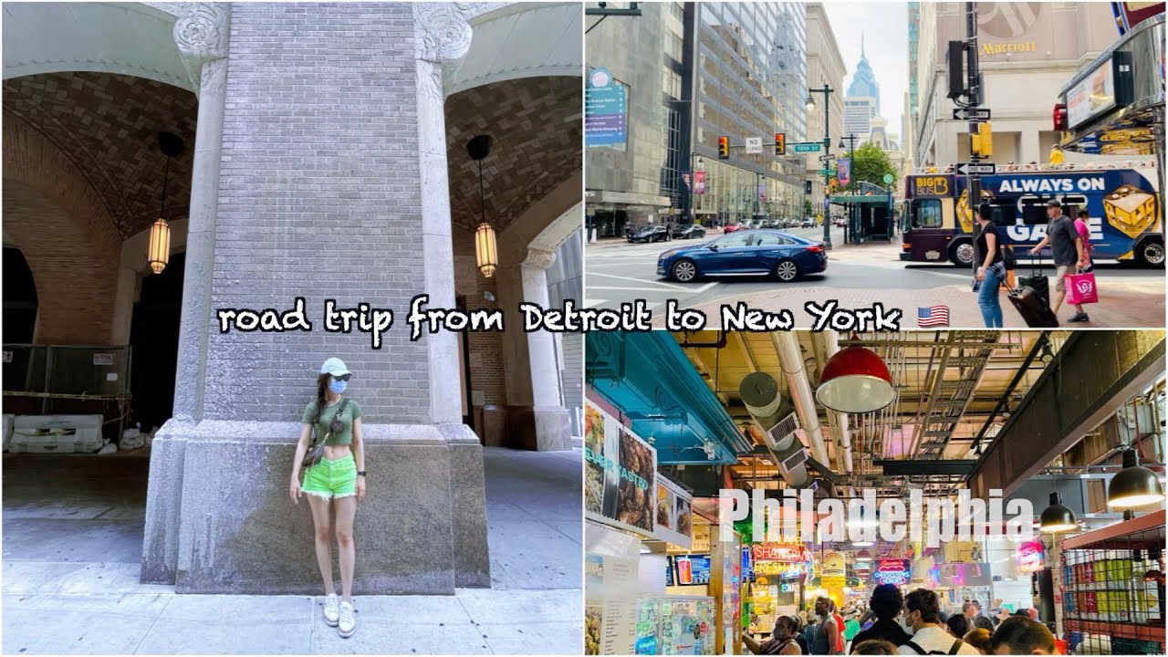 Travel Vlog 🇺🇸  Road trip from Detroit to NYC 🗽  completed 733 miles in 2 days
