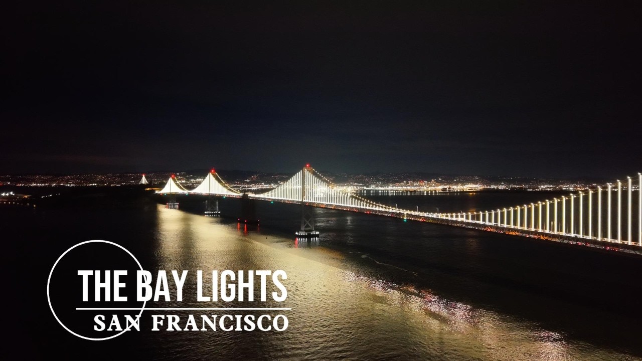 THE BAY LIGHTS: Bay Bridge, San Francisco.