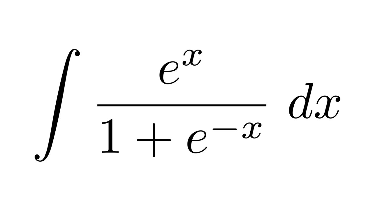 Integral of e^x/(1+e^-x)
