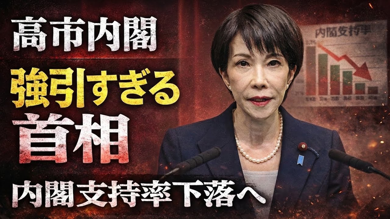 高市内閣支持率下落開始へ。元博報堂作家本間龍さんと一月万冊