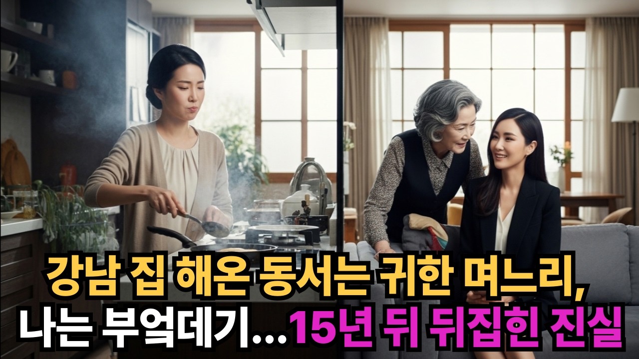 강남 집 해온 동서는 귀한 며느리, 나는 부엌데기… 15년 뒤 시아버지 서랍이 열리자 집안이 뒤집혔다