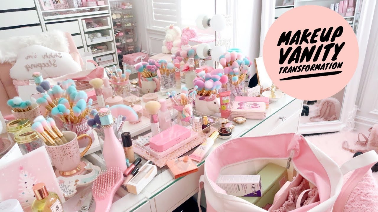 MAKEUP VANITY TRANSFORMATION AND TOUR! 2019☕️