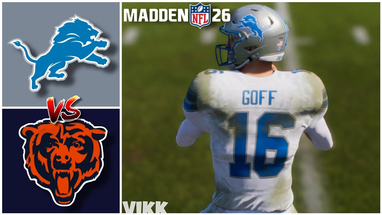 Lions vs Bears Week 18 (Madden 26 Simulation)
