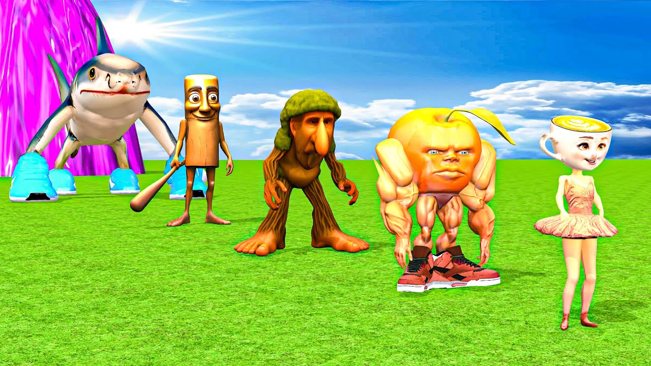 Amazing Long Slide Game With Cow Elephant Gorilla Hippopotamus Tiger 3d Animal Game Funny 3d Animals