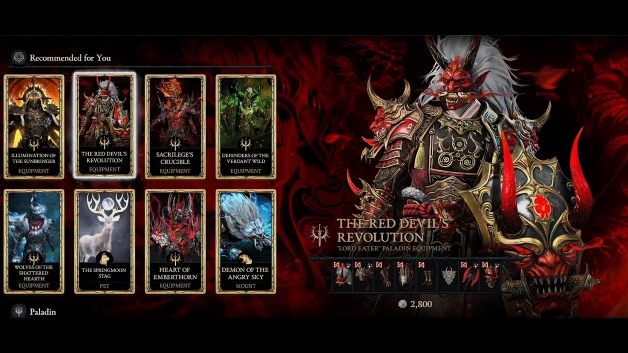The RED DEVIL'S REVOLUTION: Lord Eater Paladin is ABSURD! (Full Skin Showcase)