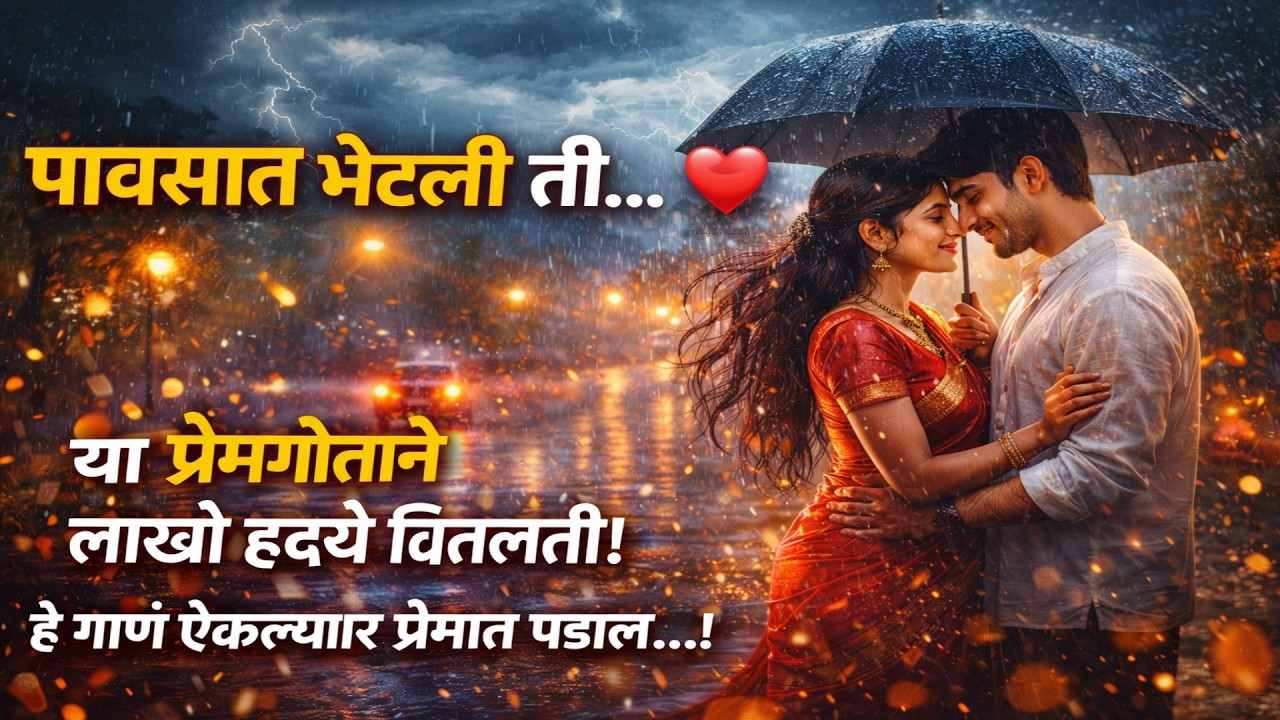 पावसात भेटली ती… ☔❤️ | या प्रेमगीताने लाखो हृदये वितळतील!