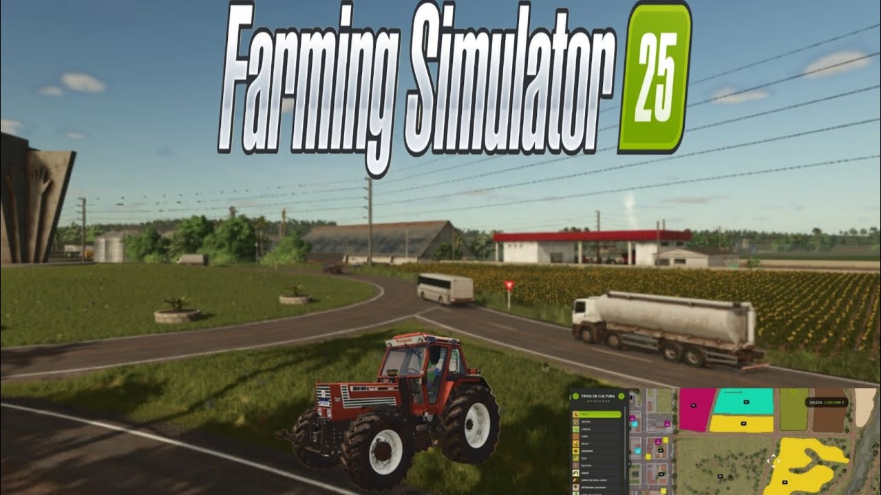 Perdido no Farming 25 kkk 01 Mapa Br 163 #farming #farming25 #fazenda #trator #caminhão 
