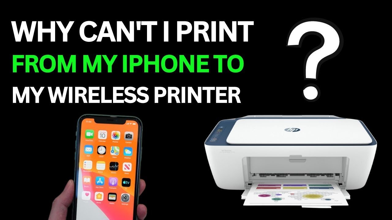 Can't print anything from wireless printer via my iPhone?
