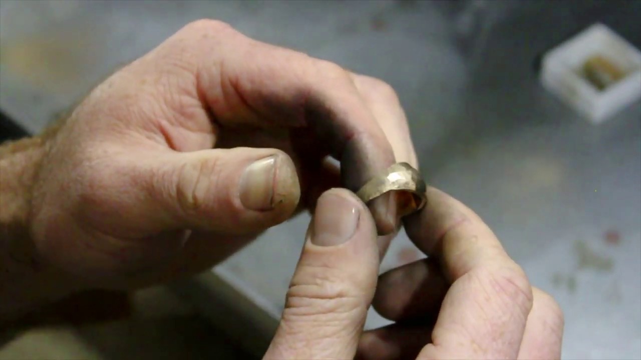 Forging a gold ring by HammerStruck short video