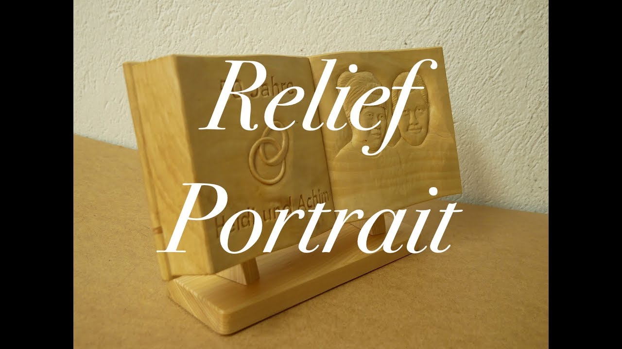 Zwei Gesichter👱‍♂️ 👱‍♀️im Relief / Portraits in Linde schnitzen