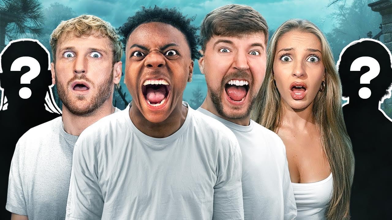 irl HAUNTED HOUSE ft. MrBeast, xQc, Logan Paul, Fanum & Lexi Rivera🎃👻💀