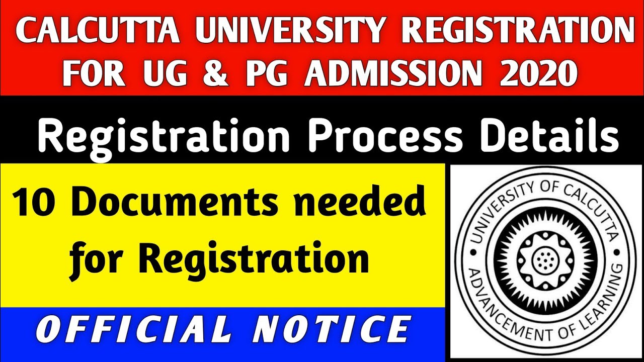 CU REGISTRATION FOR UG & PG ADMISSION💥|calcutta university|pg admission 2020|cu registration 2020