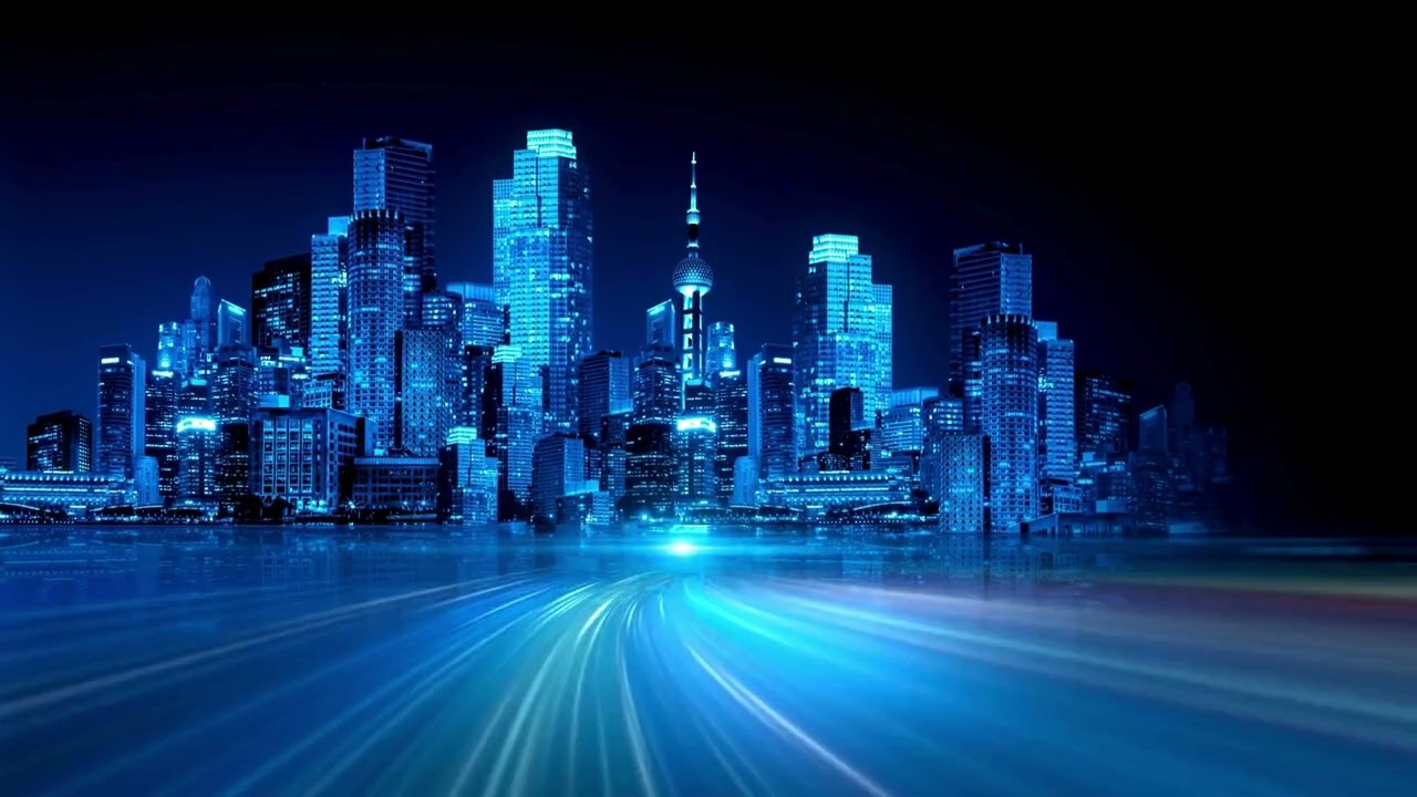 Neon city blue  #electronicsoundscape