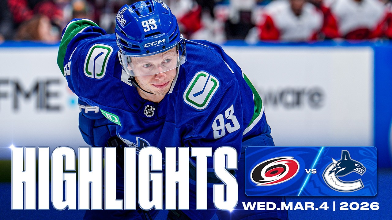 Game in 10 | Vancouver Canucks vs. Carolina Hurricanes Highlights (Mar 4, 2026)