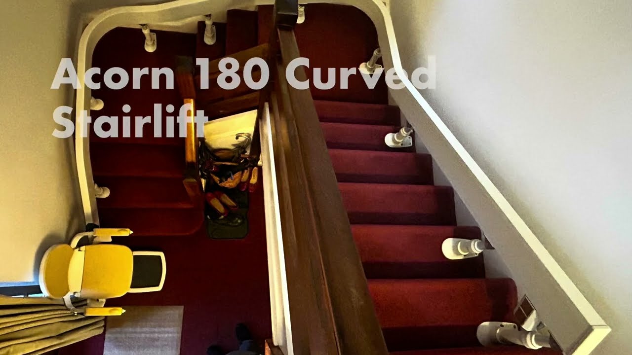 Acorn 180 Curved Stairlift Installation @HelpingHandStairlifts 