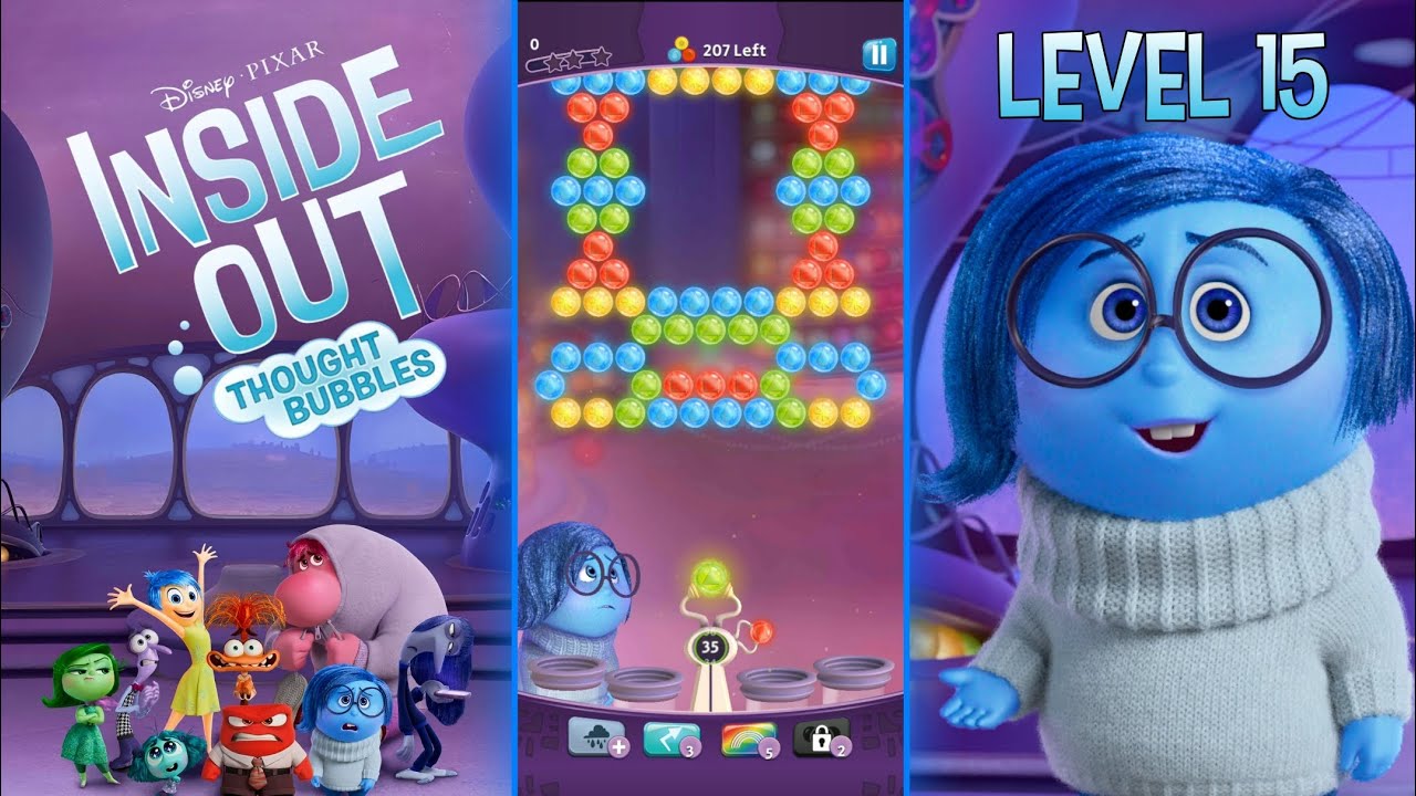 Inside Out Thought Bubbles | Level 15 (Sadness) | Full Gameplay Walkthrough