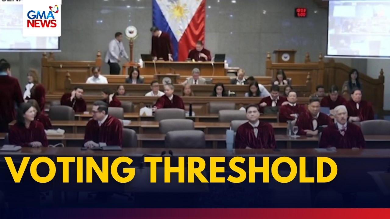 Miyembro ng Senado para sa 'voting threshold' ng trial, dapat pagtuunan ayon sa eksperto | GMA News