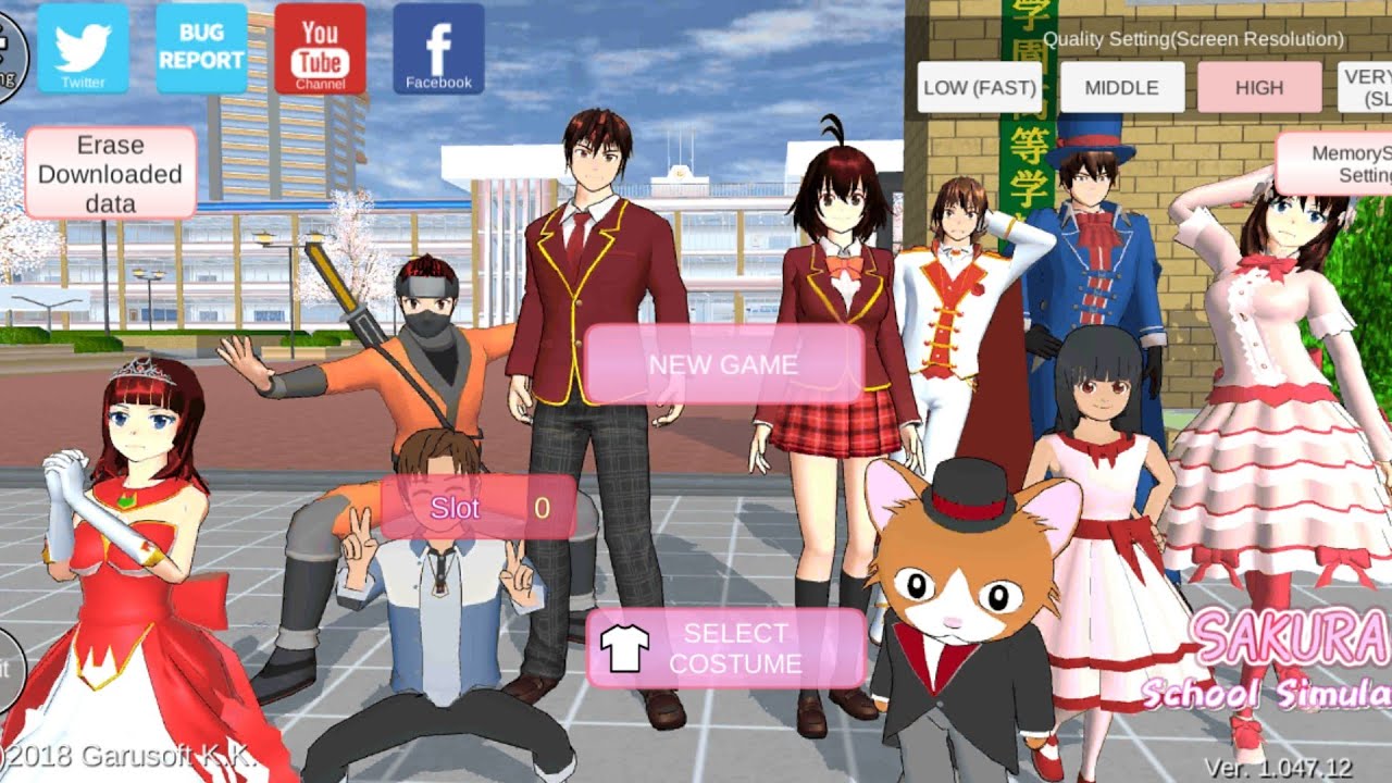 Sakura school simulator New updete version 1.0.4.7.1.2 Full gameplay