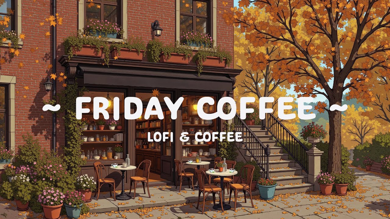 Friday Coffee 🍂 Weekend Positive with Cafe Autumn ☕ Lofi Hip Hop / chill beats to deep work, relax