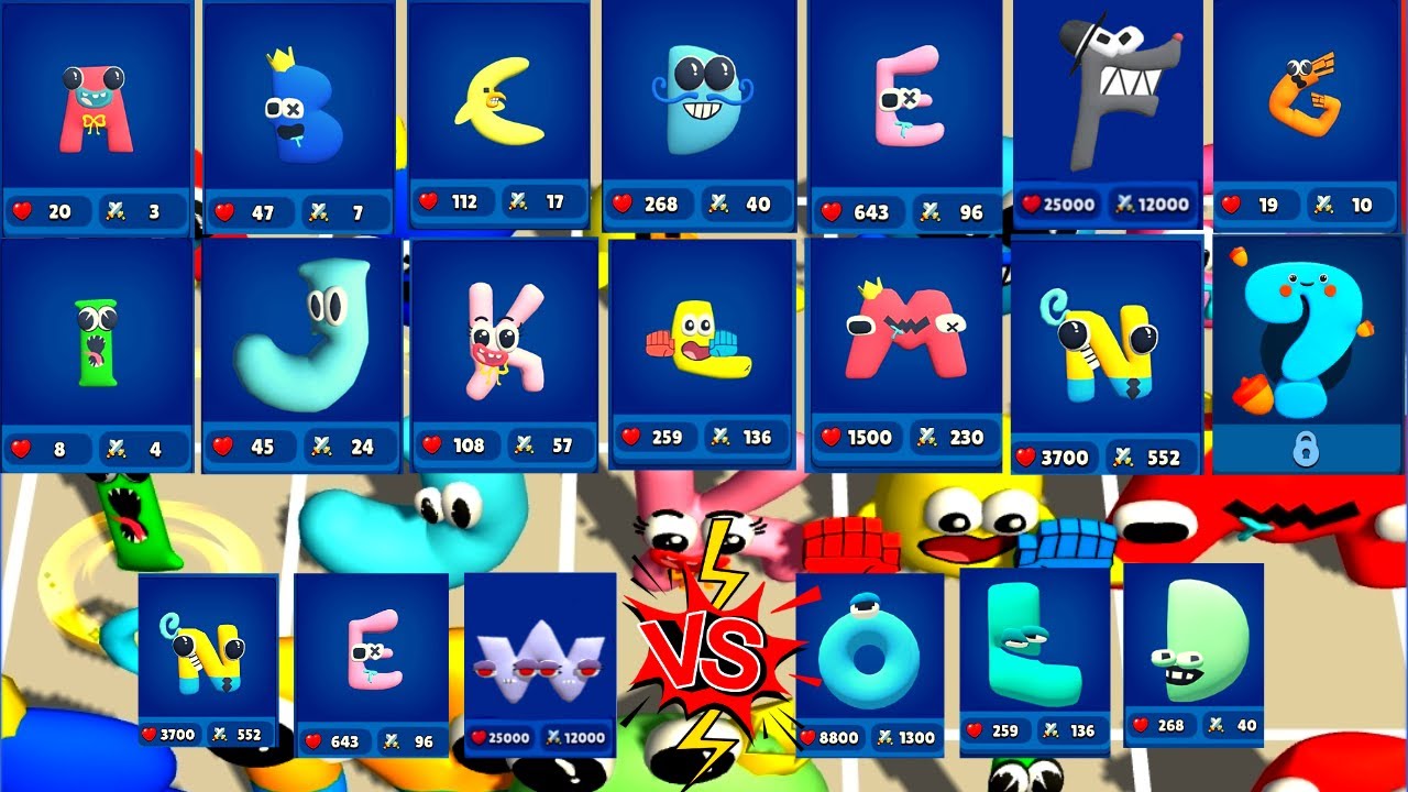 NEW MERGE 'ALPHABET LORE' RUN ⭐⭐⭐⭐⭐ PART 1 Merge Battles Unlock Letter abcdefghijklmnopqrstuvwxyz