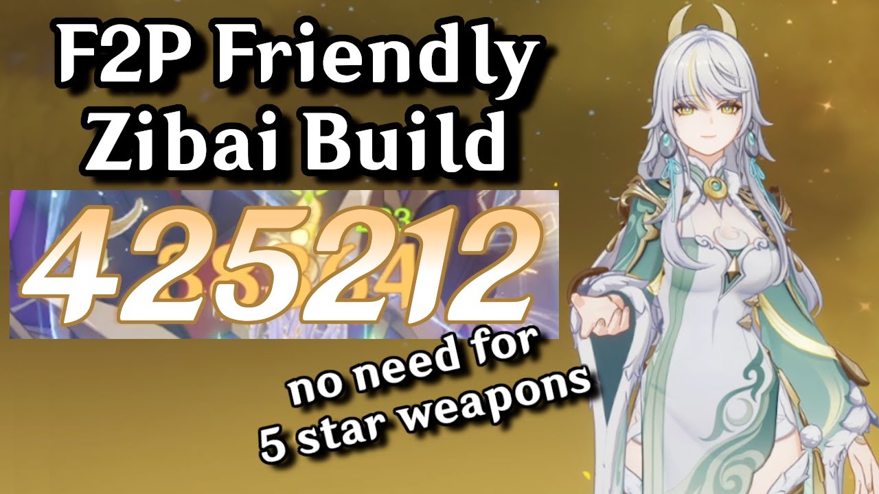 F2P Zibai Build! So STRONG That She REVIVED GEO!? | Genshin Impact