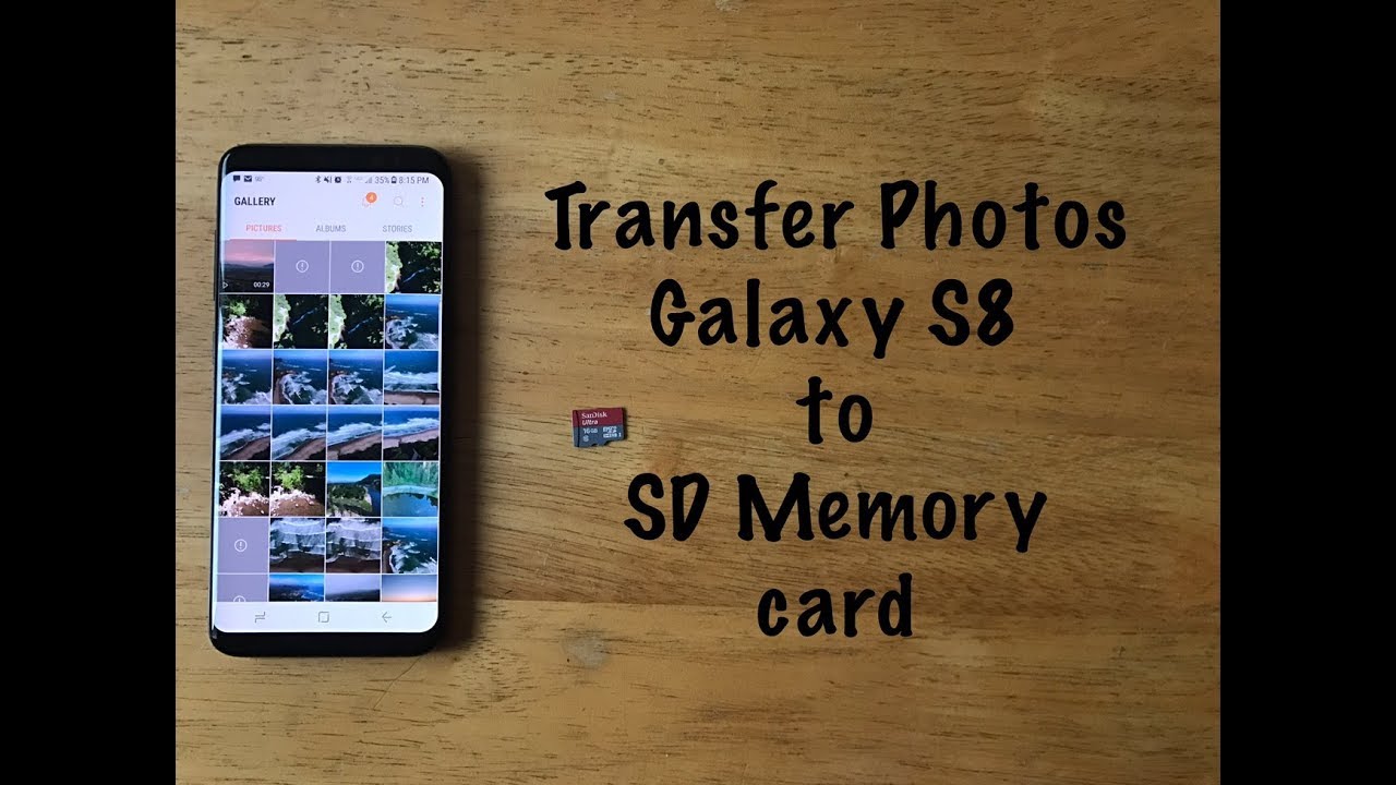 Как перенести фотографии/видео с Galaxy S8 на карту памяти SD