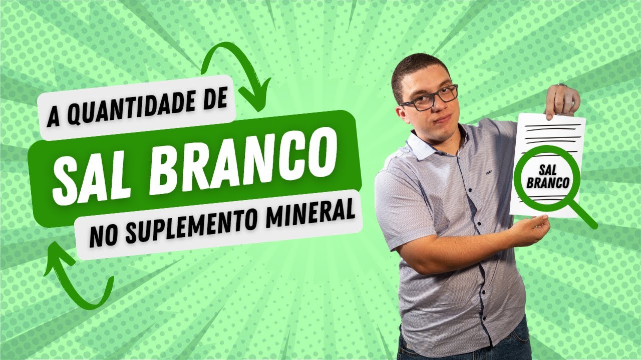 COMO SABER A QUANTIDADE DE SAL BRANCO NO SUPLEMENTO MINERAL?!