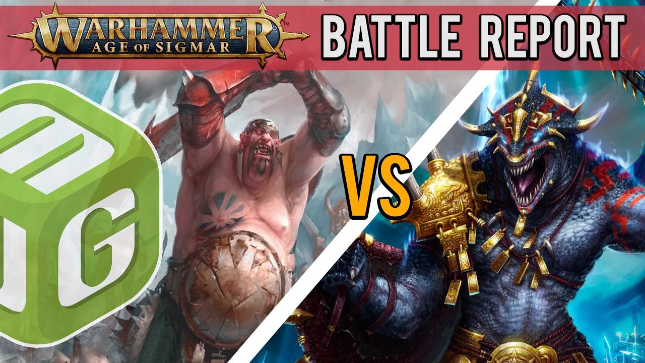 Ogor Mawtribes vs Seraphon Age of Sigmar 3rd Edition Battle Report Ep 31