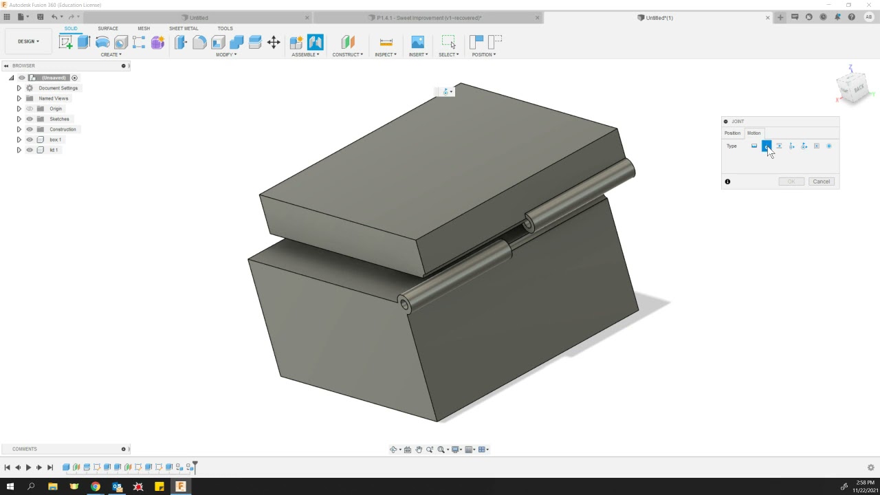Hinged Box tutorial - part 3