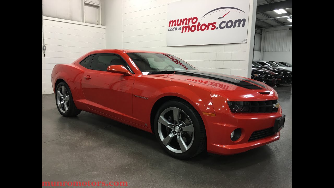 2010 Chevrolet Camaro 2SS Orange  SOLD  Low 13 kms RS PKg 6 Speed Munro Motors