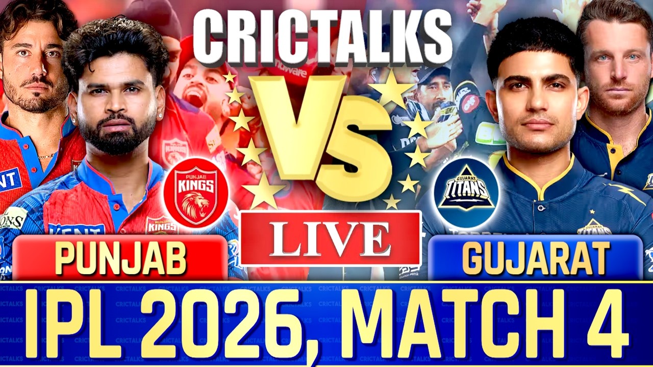 🔴 Punjab vs Gujarat, Live Match Today | IPL 2026 Live Commentary, PBKS vs GT Live Score