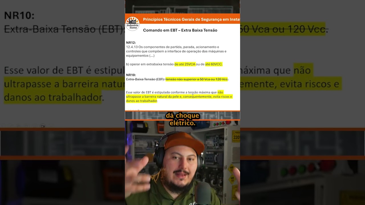 Sempre atenda aos requisitos da Extra Baixa Tens&atilde;o