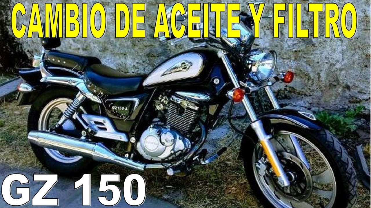 SUZUKI GZ 150 CAMBIO DE ACEITE Y FILTRO CHANGE OIL 2014 2018