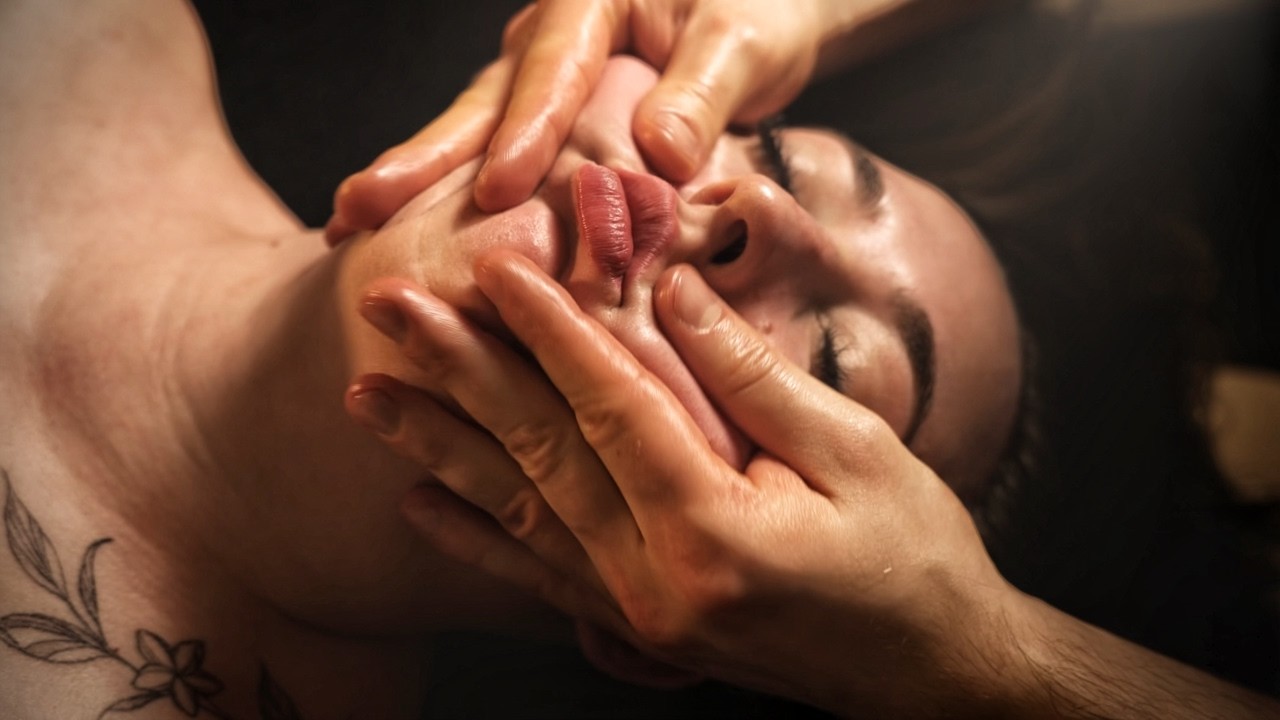 20 Min ASMR Facial Massage for Deep Sleep & Anxiety Relief