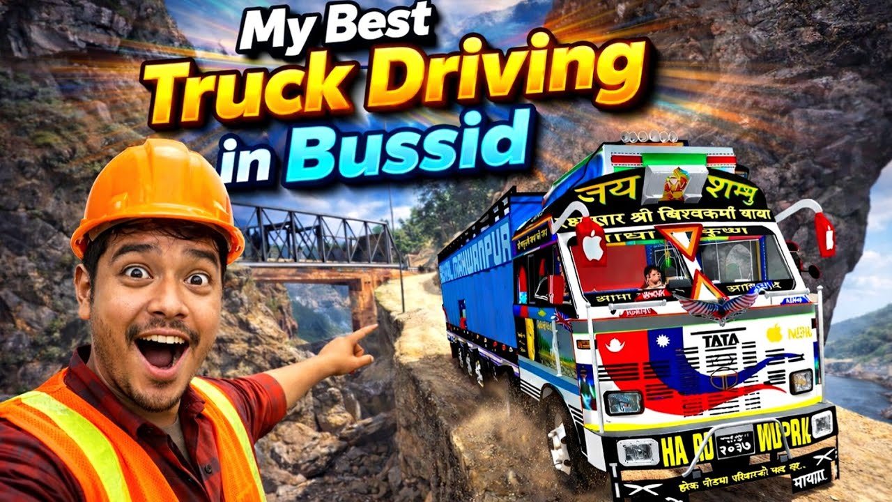 Extreme Truck Driving in BUSSID | Narrow Cliff Road Challenge 😳🚛