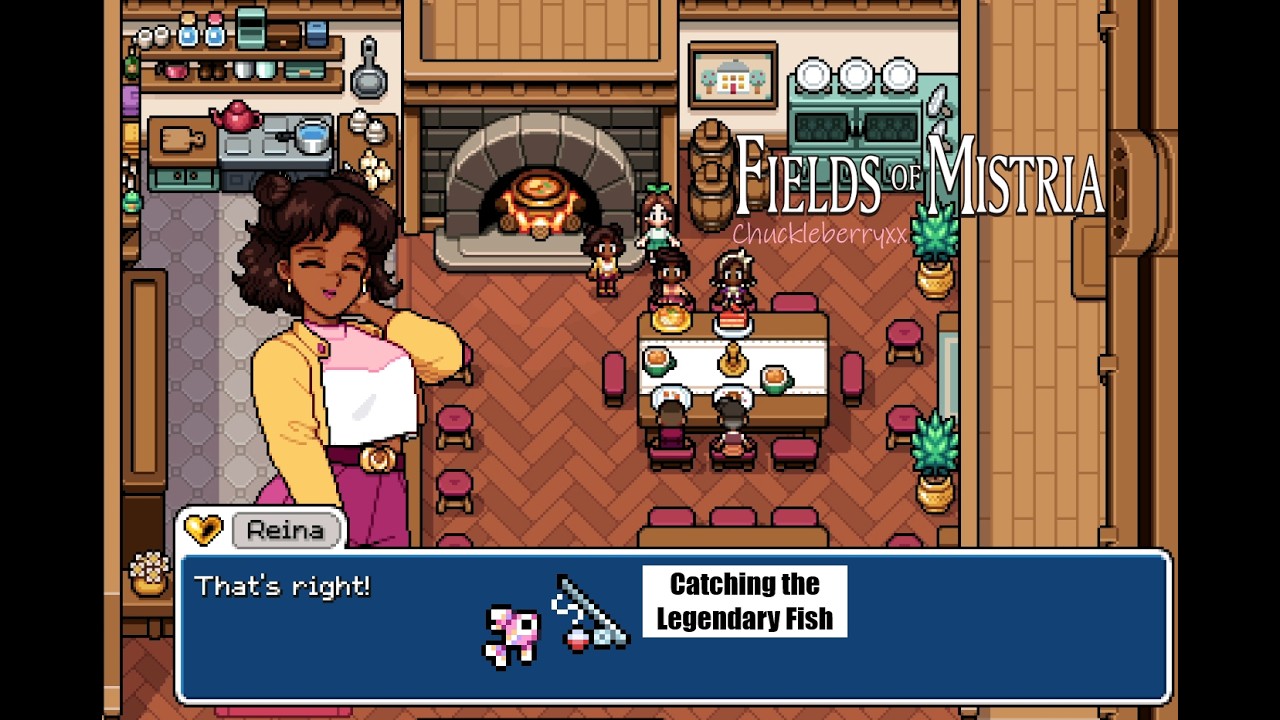 Cooking With Reina & Smithing With March In Fields Of Mistria Gameplay | Spring 7-10 | Subtitles