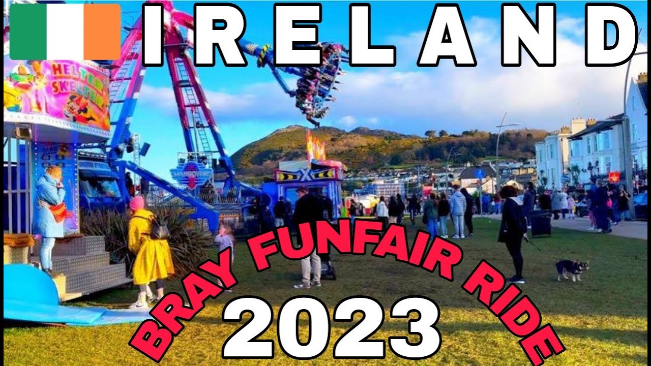 IRELAND Vlog 🇮🇪 BRAY FUNFAIR RIDES 2023 |  The Thrills & Spills of Bird's Euroshow Funfair