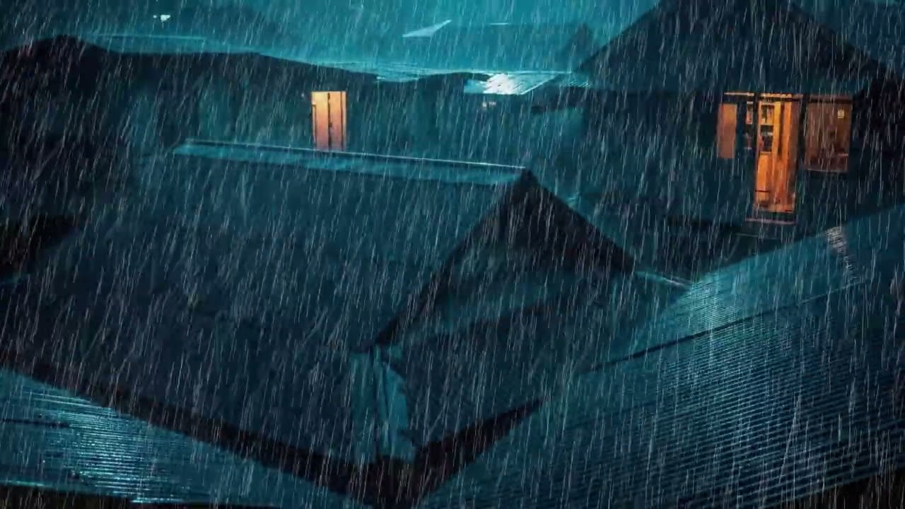 No Ads Rain Sounds for Sleeping – Steady Rain On the Tin Roof for Mental Shutdown