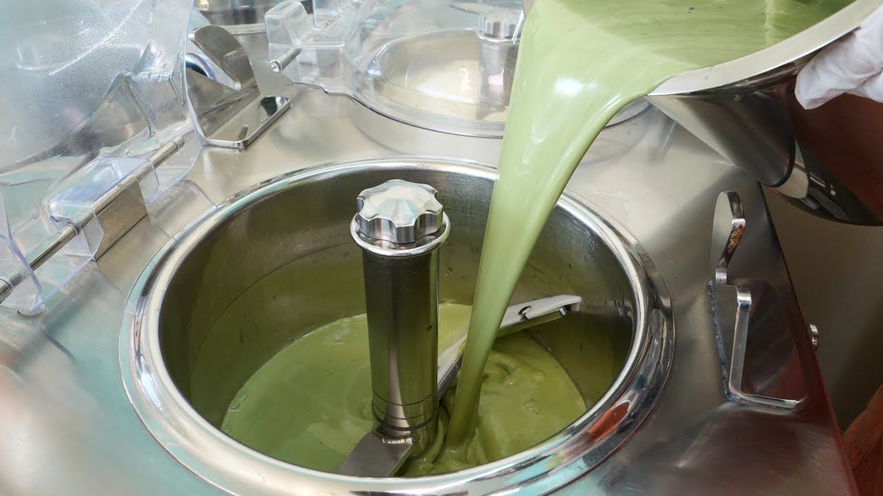 How to make gelato with local specialties | Jeju island tangerine, matcha, peanut - Korean food
